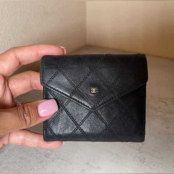 Chanel Quilted Leather Card Case - Picture 1 of 12